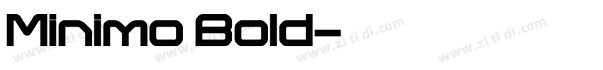 Minimo Bold字体转换